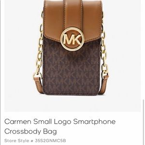 MK crossbody smartphone crossbody. Used once. 8x4.